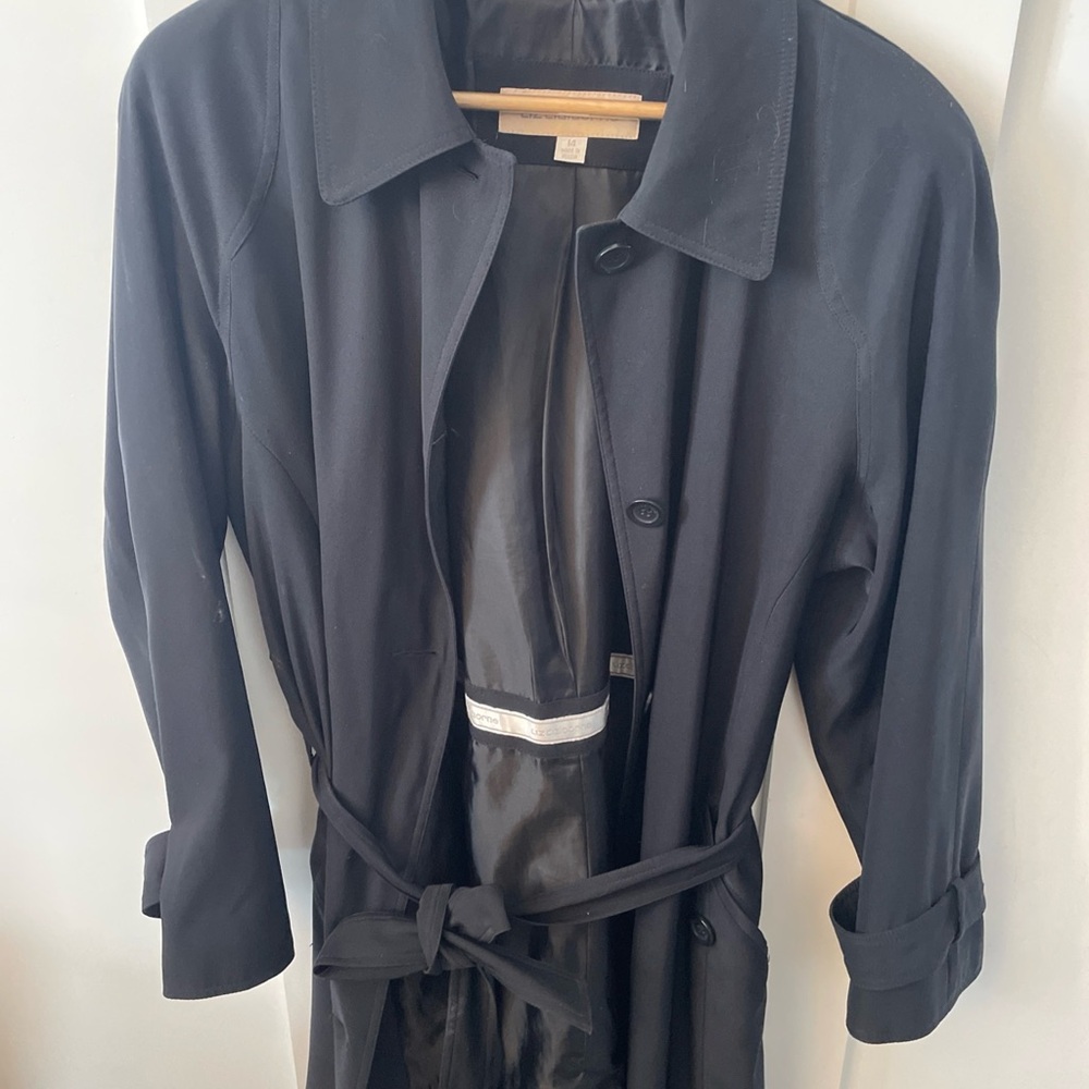 Liz Claiborne Black Trench Coat
